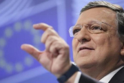 Durao Barroso, durante una rueda de prensa en Bruselas, en el 2014.-