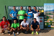 Las cuatro primeras parejas clasificadas en el Torneo de frontenis de Pozalmuro. HDS