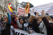Manifestación en Barcelona contra la reforma laboral de la coordinadora CICLO.-ALBERT BERTRAN