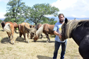 Una de las explotaciones de ganado equino en Almarza.-ÁLVARO MARTÍNEZ