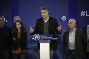 Xavier García Albiol, en la noche electoral.-/ JOAN CORTADELLAS