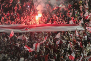 Fans del River Plate celebran el triunfo en Buenos Aires, el pasado domingo.-RAGGIO ALBERTO (AFP)