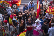 Protesta ultraderechista, el pasado 25 de septiembre en Valencia.-/ MIGUEL LORENZO