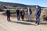 Visita de Yolanda de Gregorio a la concentración parcelaria de Fuentegelmes en otoño del pasado año. HDS