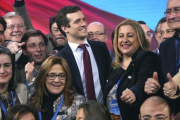 Pablo Casado durante la convención nacional del PP, en enero del presente año.-DAVID CASTRO
