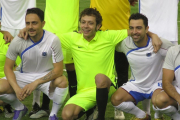 Sergio García, Valentino Rossi y Xavi Hernández, en Doha.-EMILIO PÉREZ DE ROZAS / Enviado especial