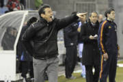 El técnico del Numancia, Juan Carlos Unzué. / ÚRSULA SIERRA-
