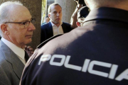 El exvicepresidente del gobierno Rodrigo Rato a su llegada a los Juzgados de Plaza Castilla el 8 de septiembre.-Sergio Barrenechea