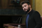 El portavoz adjunto de ERC en el Congreso, Gabriel Rufián.-