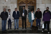 El alcalde de Alsasua y varios concejales del consistorio navarro.-EFE