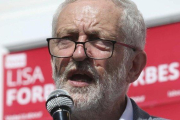 El líder laborista Jeremy Corbyn en un acto de partido este sábado 1 de junio-DANNY LAWSON (AP)