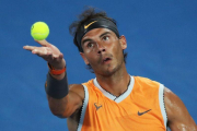 Rafael Nadal, durante el encuentro de segunda ronda de Australia.-REUTERS