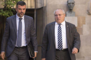 Los exconsellers de Cultura Santi Vila y Lluis Puig-EL PERIÓDICO