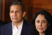 Fotografía de archivo del 2018 que muestra al expresidente peruano Ollanta Humala y su esposa  Nadine Heredia.-EFE / ERNESTO ARIAS