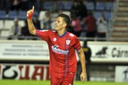 El delantero del Numancia, Álex Alegría.-DIEGO MAYOR