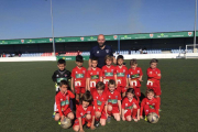 El equipo prebenjamín del Numancia en la Ciudad del Fútbol.-HDS