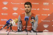 Jonathan Barreiro, en la rueda de prensa de esta mañana-BASKET ZARAGOZA