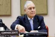 Carlos Dívar, en el 2012, en el Congreso de los Diputados.-DAVID CASTRO