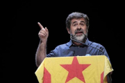 Jordi Sànchez, el 24 de septiembre en un acto de la ANC en Vic.-EFE / SUSANNA SÁEZ