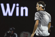 Roger Federer, en la semifinal ante Wawrinka.-LUKAS COCH