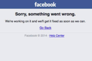 Mensaje de error de Facebook.-