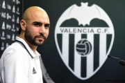 Zaza, en su presentación con el Valencia.-JOSE JORDAN / AFP