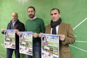 Pablo Machín, José Antonio Esteban y Carlos Herrero en la presentación del campus.-Mario Tejedor