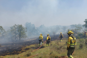 La BRIF de Lubia en su primer incendio del día, en Burgos BRIF LUBIA