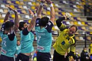 Castillo fue uno de los máximo goleadores del BM Soria ante Santoña. MARIO TEJEDOR