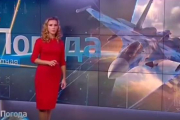 Una presentadora del tiempo en un canal 24 horas en Rusia dice que en octubre habrá buen tiempo para los bombardeos en Siria.-