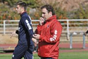 Jagoba Arrasate considera que el partido ante el Nástic es muy importante para ver cómo encaja el Numancia su primera derrota del curso.-Valentín Guisande
