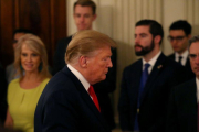 El presidente de los Estados Unidos, Donald Trump en la Casa Blanca.-REUTERS