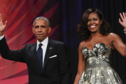 Barack Obama y Michelle Obama escribirán sus memorias para Penguin Random House por 65 millones de dólares.-AP / PABLO MARTÍNEZ MONSIVAIS