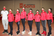 Algunas de las patinadoras del CD Patín Soria. HDS