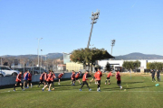 El último entrenamiento del Reus.-EL PERIÓDICO