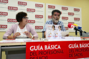 María José Romero y Rafael Sancho en la presentación de la Guía Básica. / ÁLVARO MARTÍNEZ-