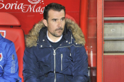 López Garai espera que el Numancia ofrezca en Alcorcón su mejor versión de esta temporada irregular.-Mario Tejedor