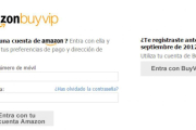 El acceso a Buyvip a través de Amazon.-