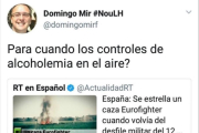 El tuit de Domingo Mir.-EL PERIÓDICO