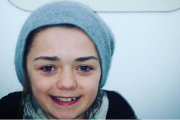 Maisie Williams durante el primer rodaje de Juego de Tronos-INSTAGRAM