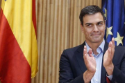 El secretario general del PSOE y candidato a las elecciones generales, Pedro Sánchez.-Foto:   EFE / JUAN CARLOS HIDALGO