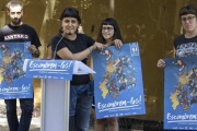 Anna Gabriel durante la presentación de la campaña Autodeterminació, desobediència, Paisos Catalans, escombrem-los.-MIREIA REYNAL