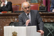 El presidente de la Comunidad de Murcia, Alberto Garre, durante su investidura.-Foto: EFE