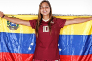 Deyna Castellanos, la estrella del fútbol femenino venezolano.-EL PERIÓDICO