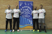 Los jugadores del CB Soria Manuel, Santiago, David y José Carlos. HDS