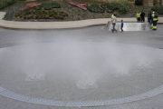 Una de las fuentes de la plaza del Rincón de Bécquer. / Ú.S.-