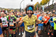 El actor y 'runner' Raúl Gómez, en una de sus carreras en 'Maraton man', programa del canal #0.-