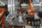 Planta de producción robotizada de Seat, en Martorell.-JOSEP GARCIA