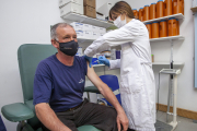 Inoculación de una vacuna en Soria. HDS