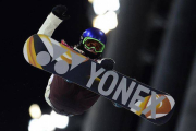 Queralt Castellet, durante la prueba de 'halfpipe' en los Juegos de invierno de Sochi 2014.-Foto: AFP / JAVIER SORIANO